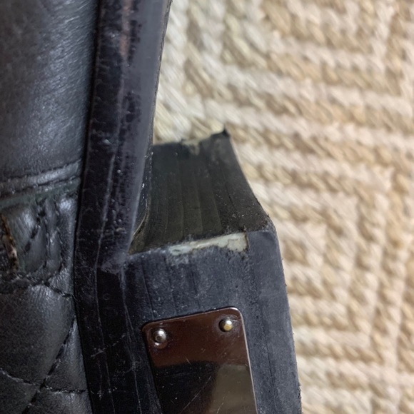 Vince Camuto Black Leather Booties - Picture 11 of 12